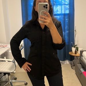 Plus size classic  black shirt